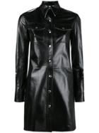 Calvin Klein 205w39nyc Nubuck Leather Shirt Jacket - Black