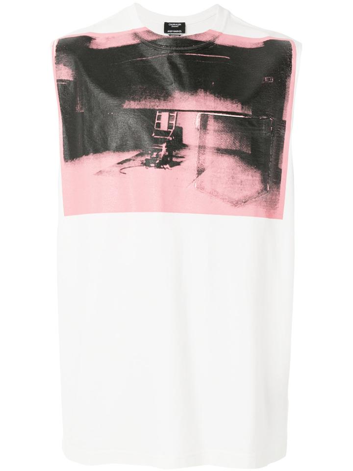 Calvin Klein 205w39nyc Andy Warhol Little Electric Chair Vest - White