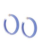 Alison Lou Chunky Hoop Earrings - Blue