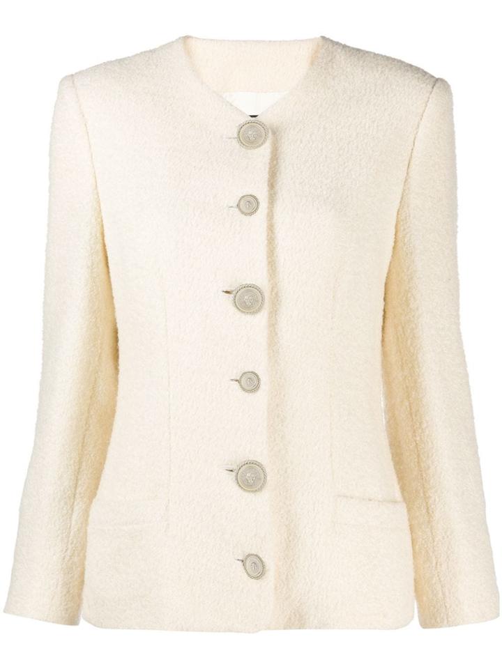 Versace Pre-owned 1980's Fitted Jacket - White