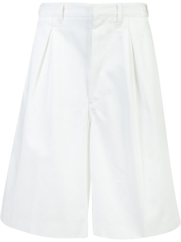 Off-white Bermuda Shorts, Size: Medium, White, Cotton