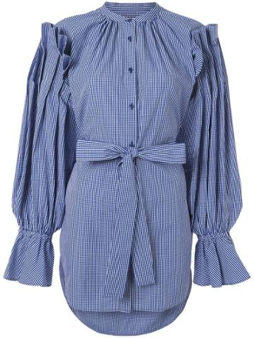 Enföld Belted Shirt - Blue