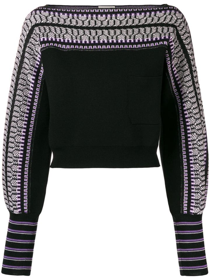 Temperley London Cropped Knit Jumper - Black