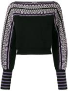 Temperley London Cropped Knit Jumper - Black