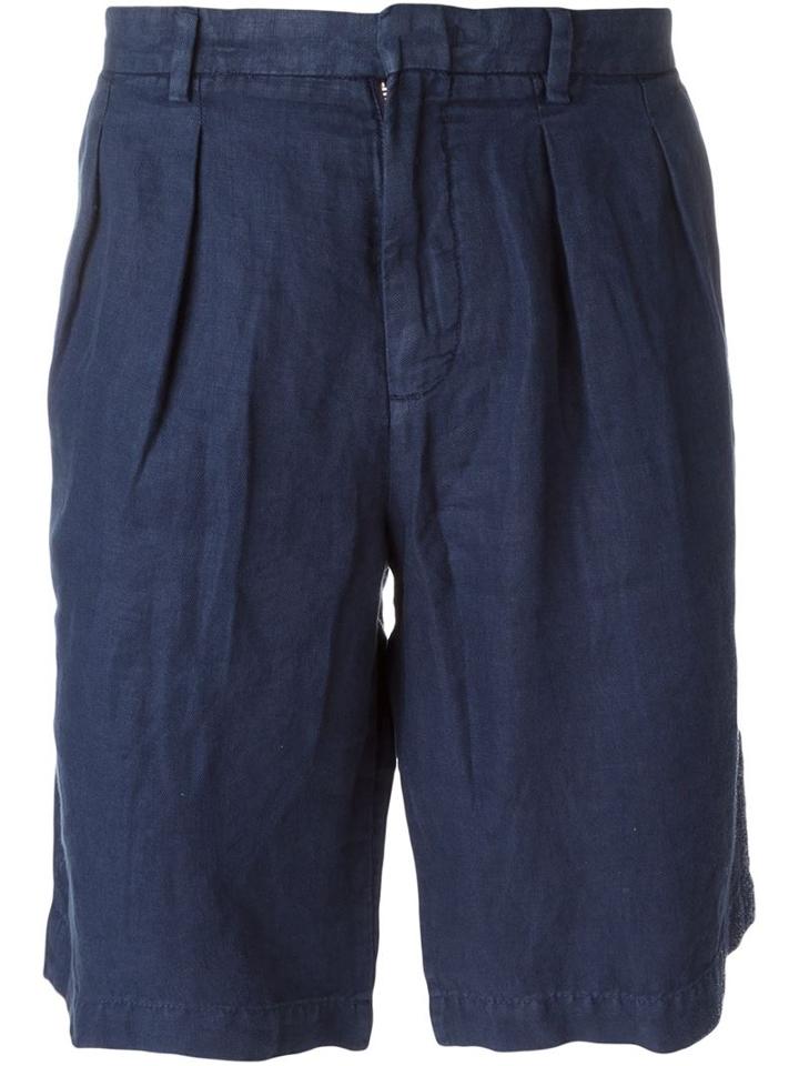 Z Zegna Frilled Waist Shorts