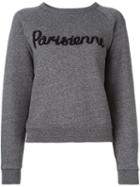 Maison Kitsuné 'parisienne' Sweatshirt, Women's, Size: Medium, Black, Cotton