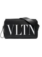 Valentino Vltn Print Leather Belt Bag - Black