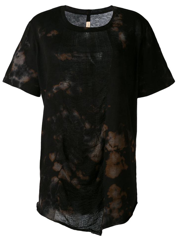 Raquel Allegra - Tie Dye T-shirt - Women - Cotton/polyester - 2, Black, Cotton/polyester