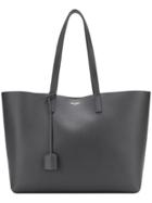 Saint Laurent Logo Shopper Tote - Grey