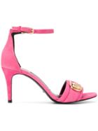 Stella Luna Embellished Two-strap Sandals - Pink & Purple