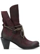 Lost & Found Ria Dunn Victorian Boots - Red