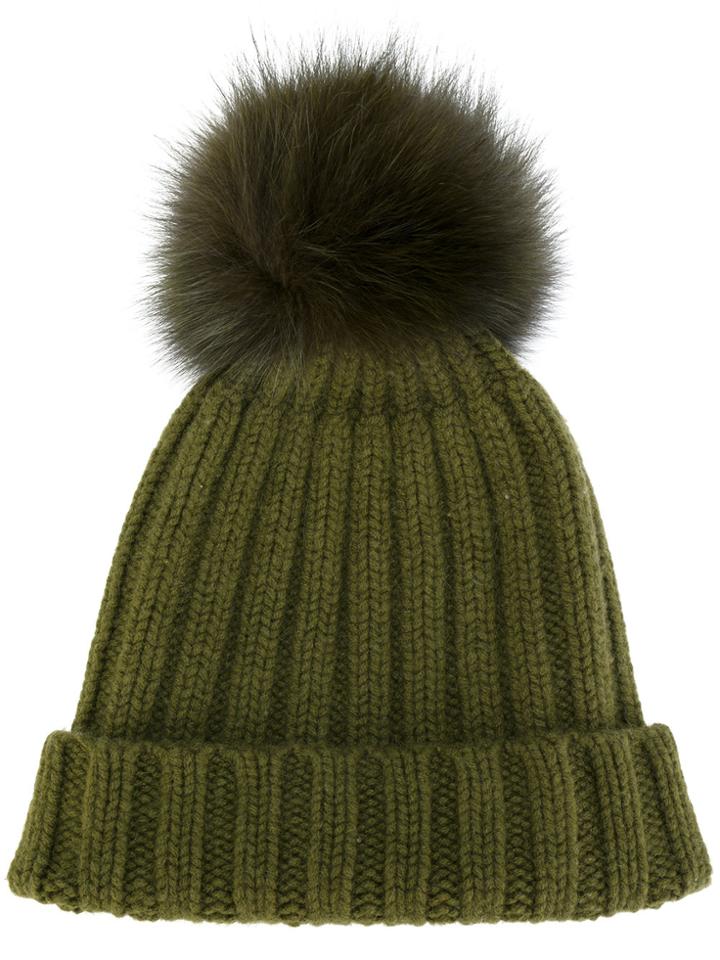 Danielapi Pom Pom Beanie - Green
