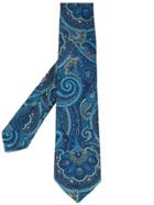 Kiton Paisley-jacquard Tie - Blue
