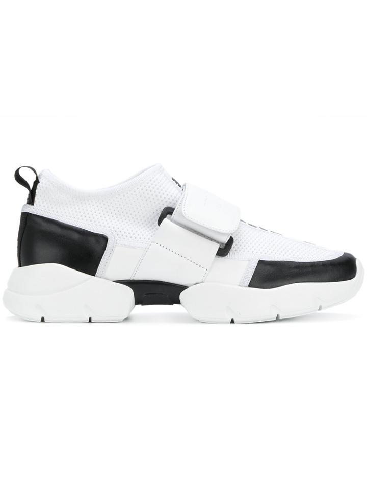 Msgm Touch-strap Sneakers - White