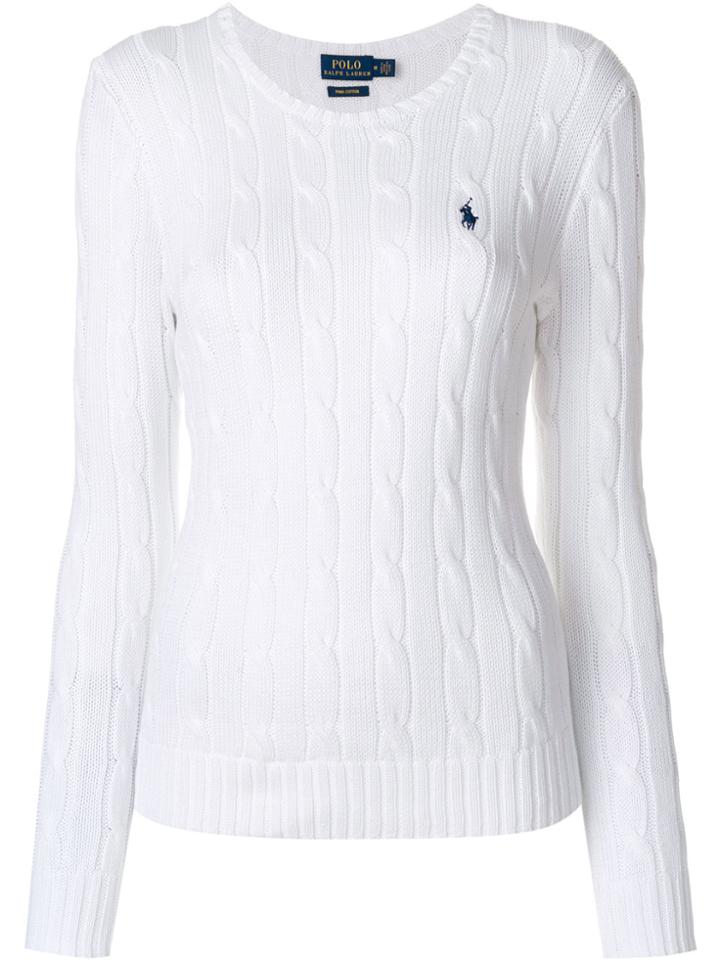 Polo Ralph Lauren Cable Knit Sweater - White