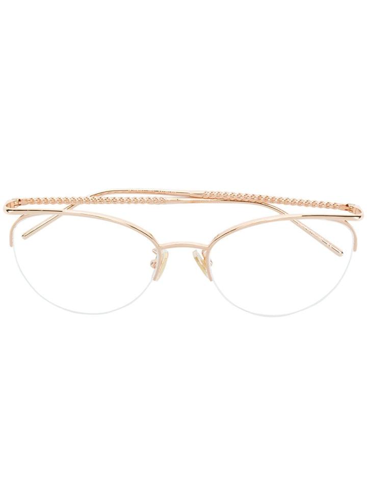 Boucheron Eyewear Round Glasses - Metallic