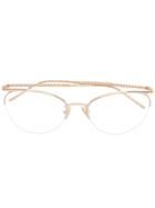 Boucheron Eyewear Round Glasses - Metallic