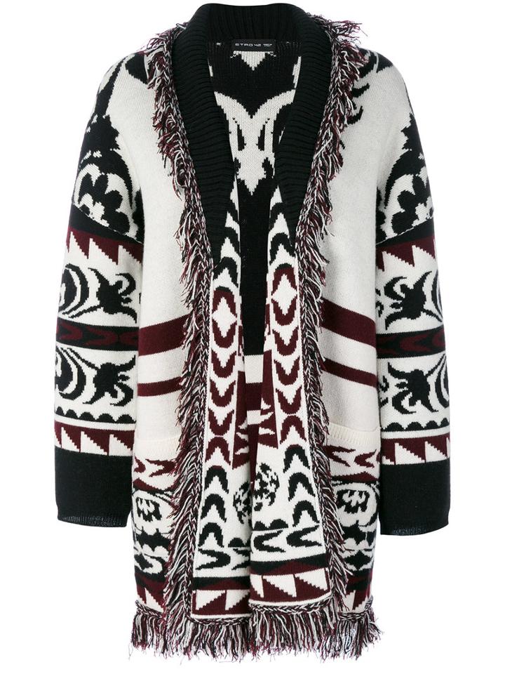 Etro - Native-inspired Coat - Women - Wool - 42, Black, Wool