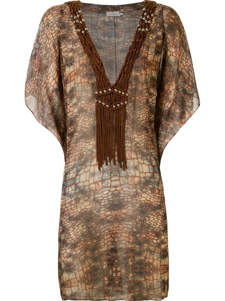 Brigitte Abstract Print Beach Dress