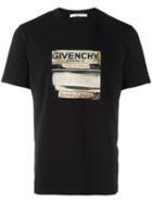 Givenchy Cuban-fit Labels Print T-shirt, Men's, Size: Medium, Black, Cotton