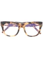 Pomellato - Round Frame Glasses - Women - Acetate - One Size, Nude/neutrals, Acetate