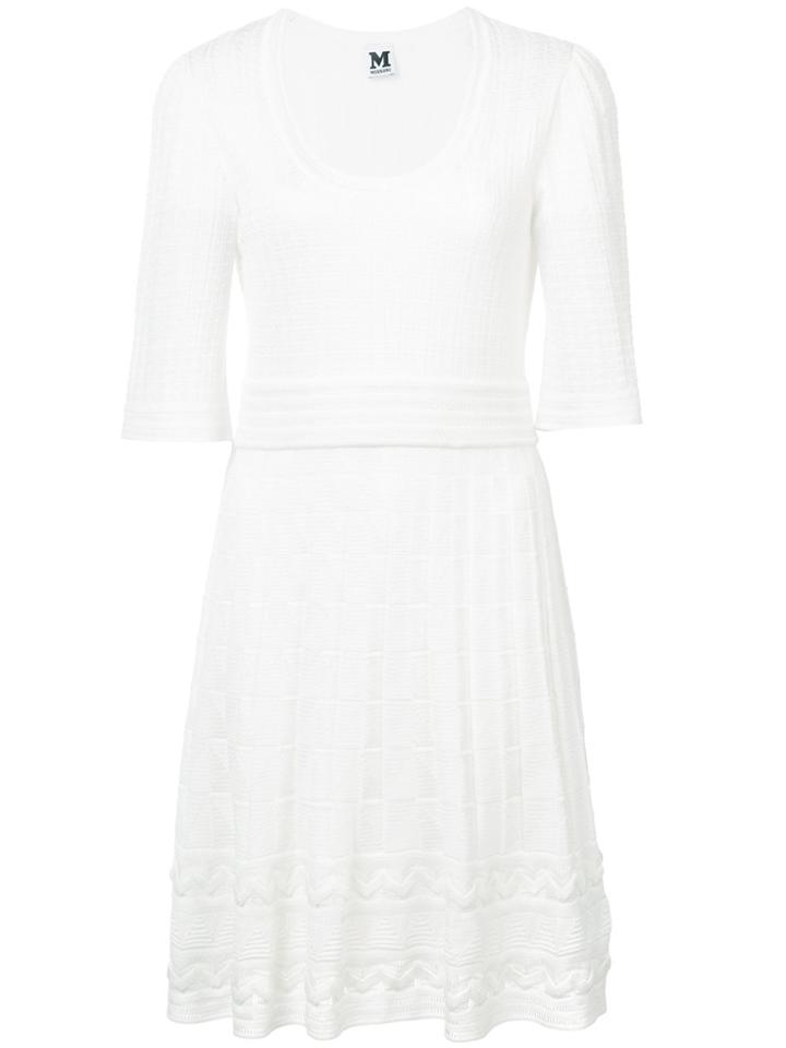 M Missoni Textured Stitch Dress - White