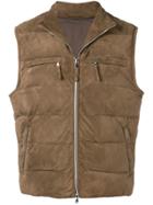 Al Duca D'aosta 1902 Zipped Gilet - Brown