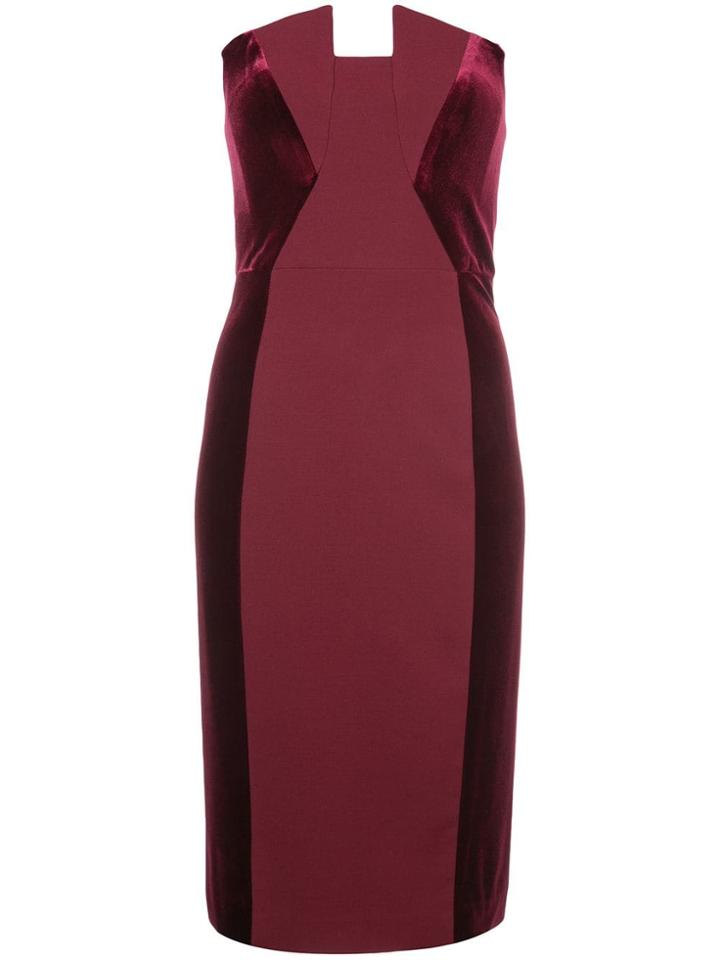 Black Halo Strapless Dress - Red