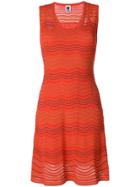 M Missoni Wave Knit Sleeveless Dress - Yellow & Orange