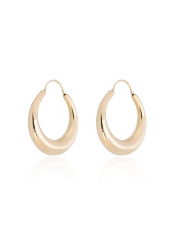 All Blues Gold Fat Snake Earrings - Metallic