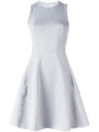 T By Alexander Wang Racerback Flared Dress, Women's, Size: Xs, Grey, Rayon/cotton/polyester/spandex/elastane