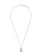 True Rocks Pink Anchor Pendant Necklace - Metallic