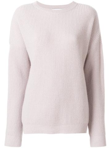 Opportuno Round Neck Jumper - Pink & Purple