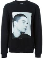 Raf Simons Isolated Heroes Print Sweatshirt, Men's, Size: Large, Black, Cotton