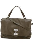 Zanellato 'postina' Satchel, Women's, Green, Calf Leather