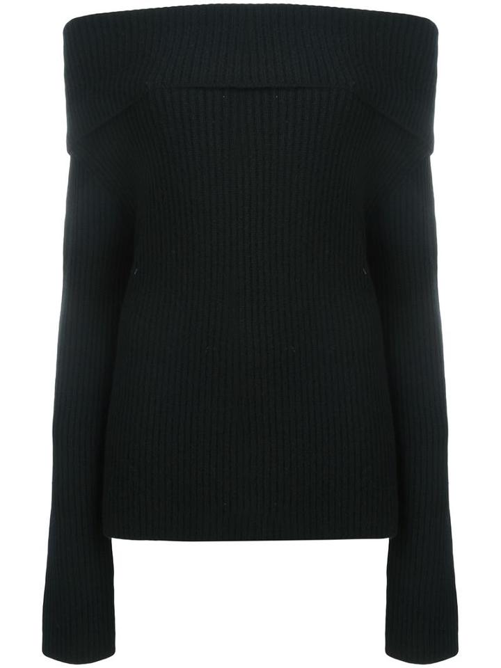 The Row Off-shoulders Ribbed Jumper, Women's, Size: Small, Black, Cashmere