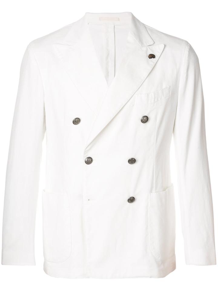 Gabriele Pasini Double Breasted Blazer - White