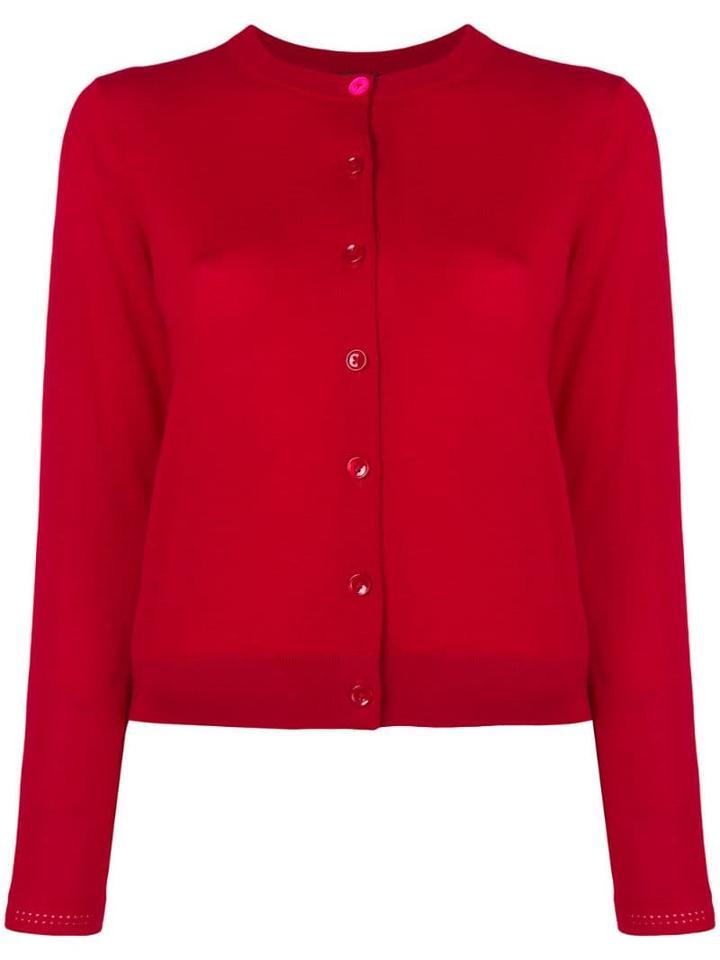 Ps Paul Smith Buttoned Cardigan - Red