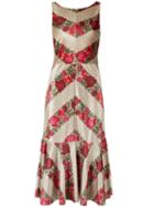 Cecilia Prado - Midi Printed Dress - Women - Polyester/spandex/elastane - P, Beige, Polyester/spandex/elastane