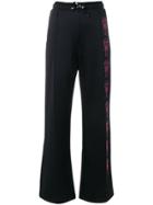 Fendi Karl-motif Flared Trousers - Black