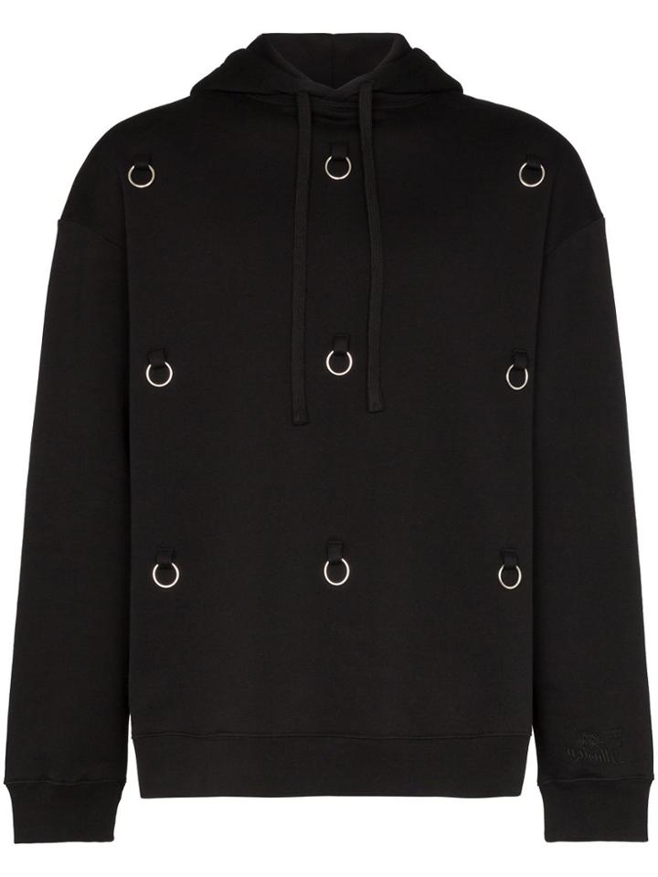 Raf Simons Ring-embellished Hoodie - Black