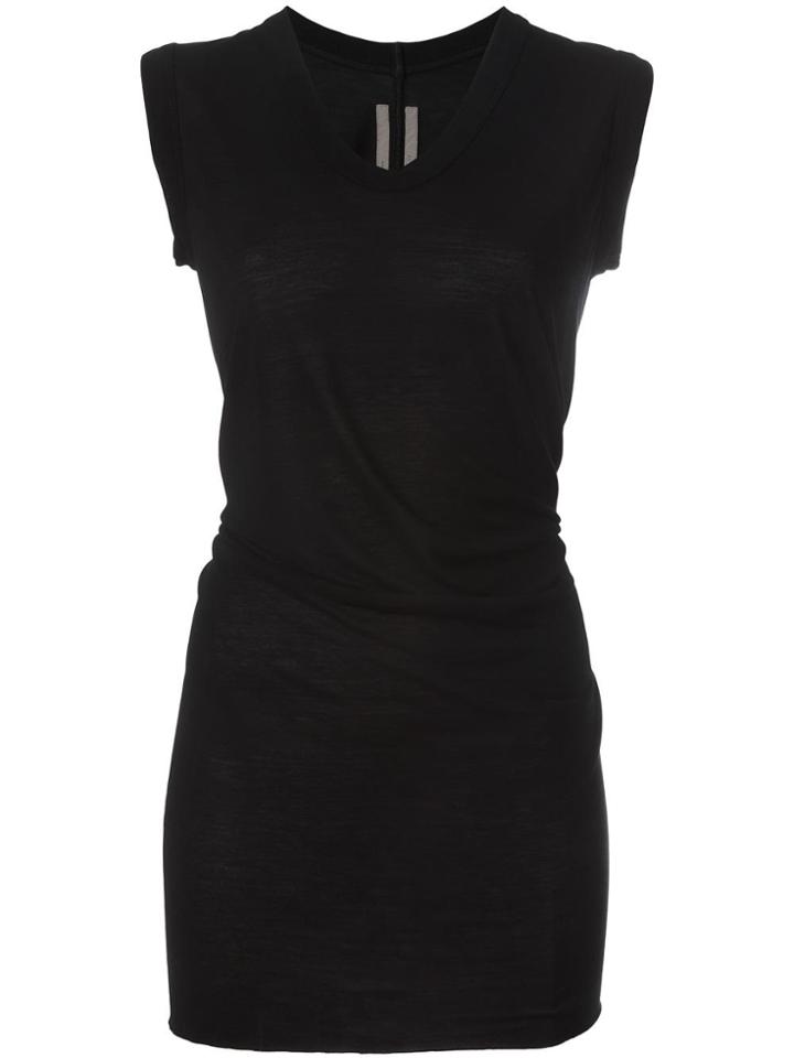 Rick Owens V-neck T-shirt - Black