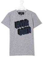 Hydrogen Kids Teen Logo Print T-shirt - Grey