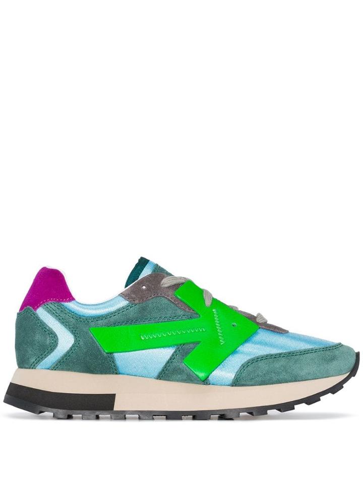 Off-white Runner Low-top Arrow Sneakers - Green