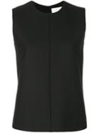 Victoria Victoria Beckham - Rear Zip Tank - Women - Silk/nylon/polyester/wool - 10, Black, Silk/nylon/polyester/wool