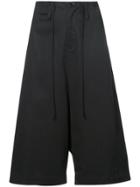 Y's Cropped Trousers - Black