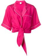Pinko Gossip Girl Cropped Pyjama Shirt