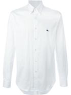 Etro Button Down Shirt, Men's, Size: 42, White, Cotton