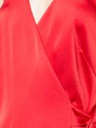 Dvf Diane Von Furstenberg Wrap Front Gown - Red