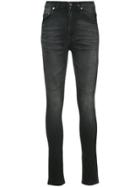 Saint Laurent High Waisted Skinny Jeans - Black